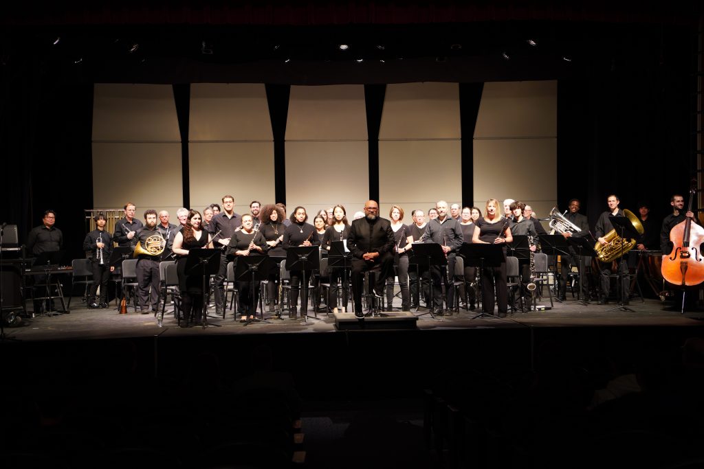 The Ramsey Wind Symphony performing at Tenafly High School.